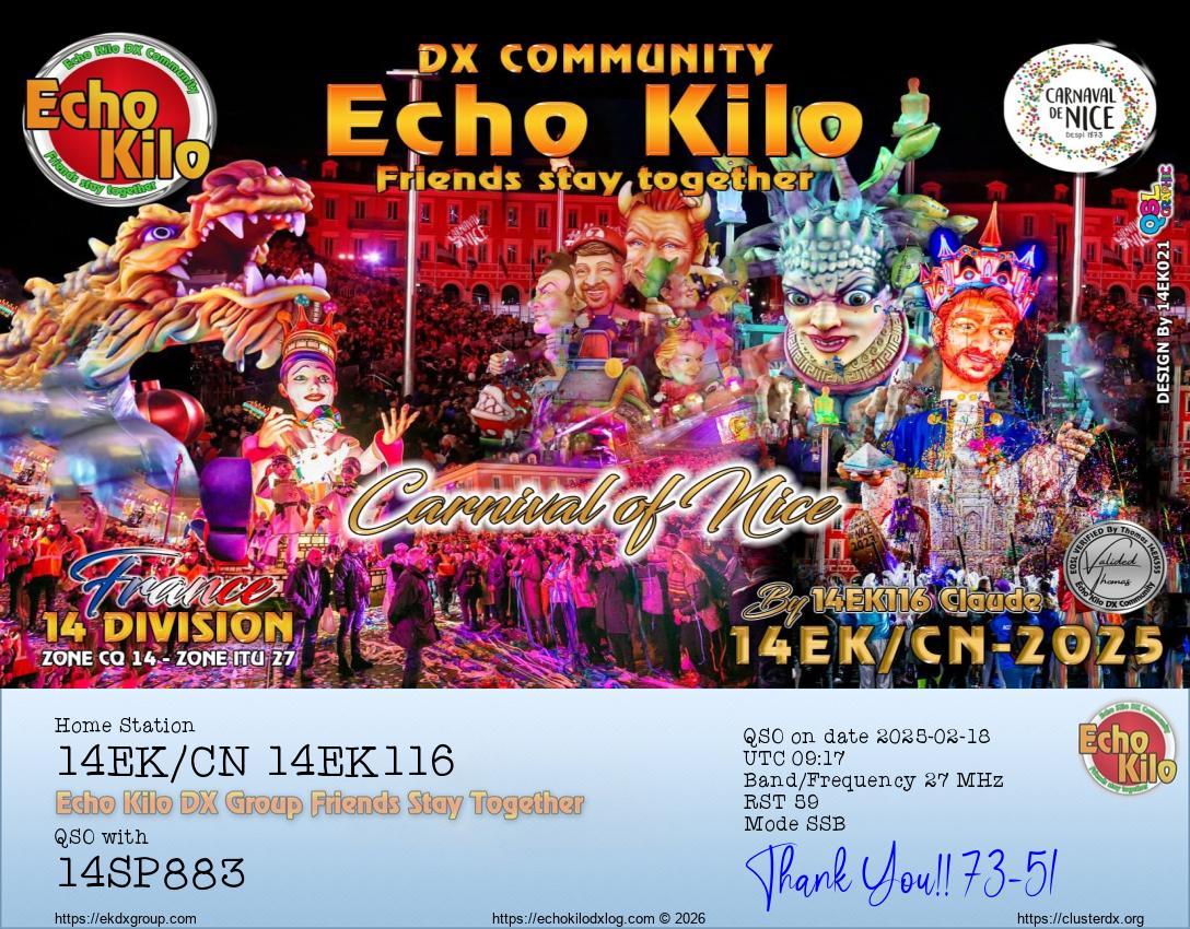 Echo Kilo DX Log